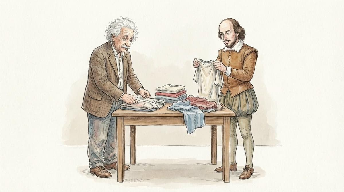 Albert Einstein and William Shakespeare