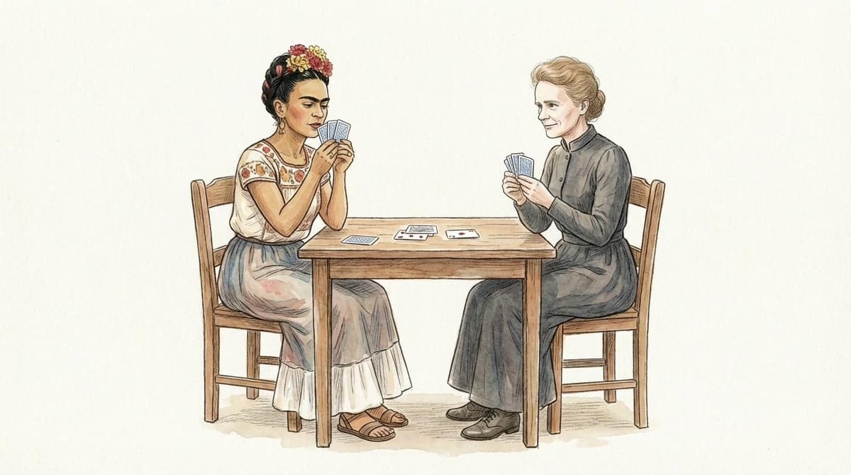 Frida Kahlo and Marie Curie